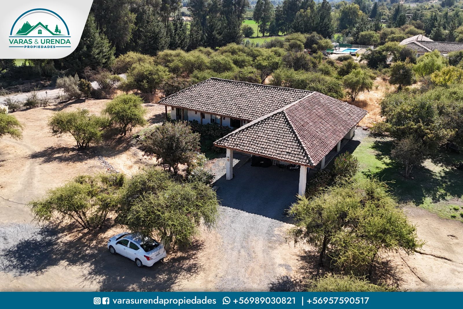 Se Vende excelente casa de 234 m2 en terreno de 5.000 m2, Hacienda Zapallar – Curicó