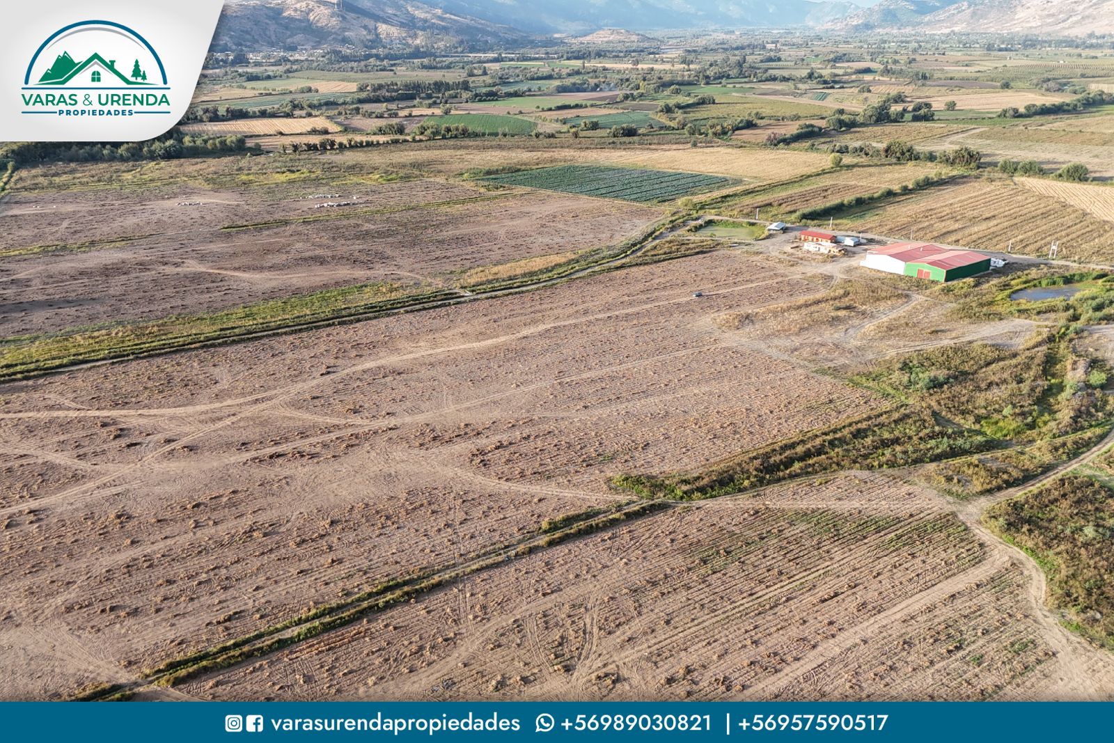 Se Vende Parcela 43,25 hectáreas planas de riego, Villa Prat – Sector Huaquen