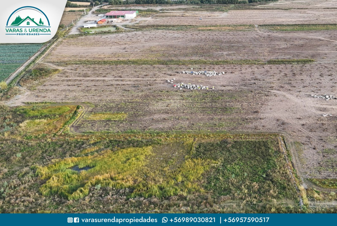 Se Vende Parcela 43,25 hectáreas planas de riego, Villa Prat – Sector Huaquen