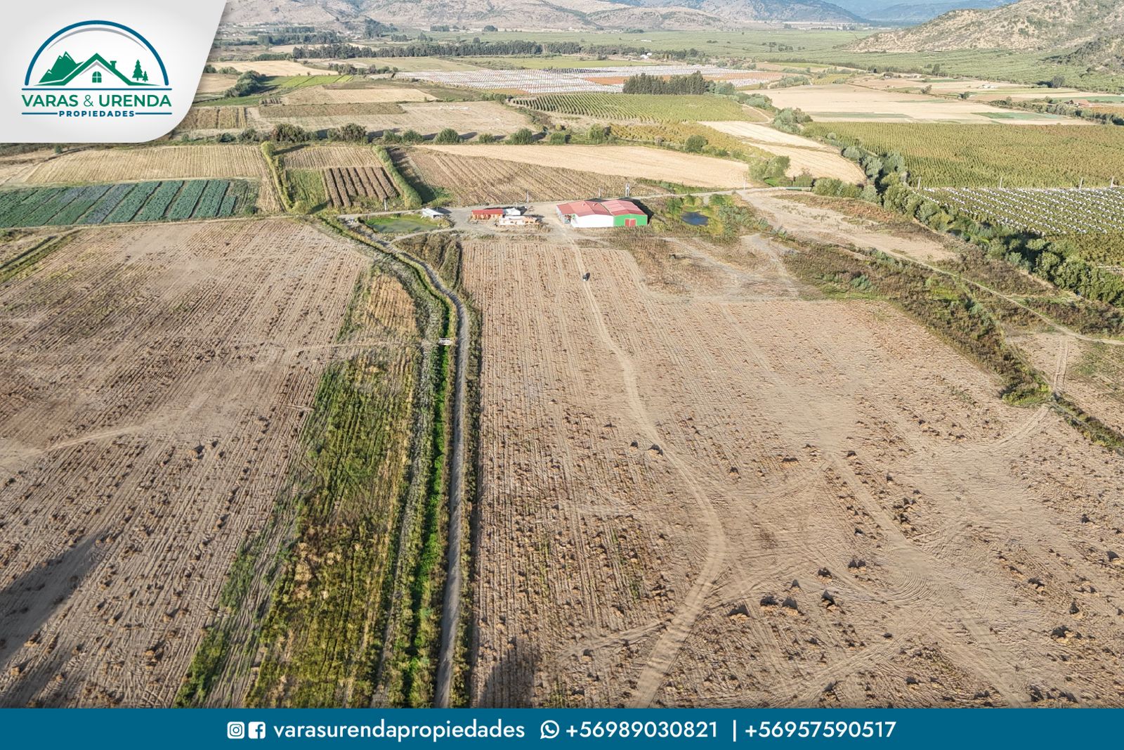 Se Vende Parcela 43,25 hectáreas planas de riego, Villa Prat – Sector Huaquen