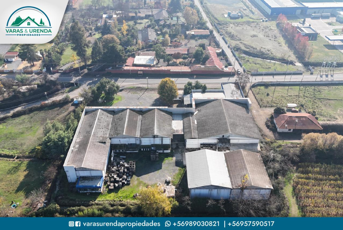 Se Vende propiedad Agroindustrial de 10.000 m2, Romeral – Curicó