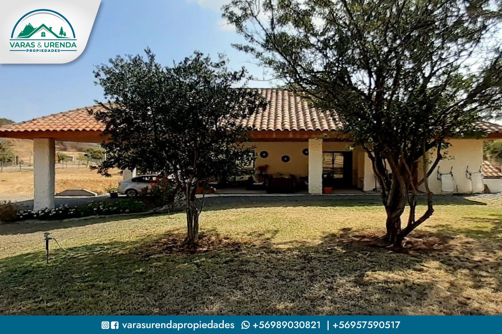 Se Vende excelente casa de 234 m2 en terreno de 5.000 m2, Hacienda Zapallar – Curicó