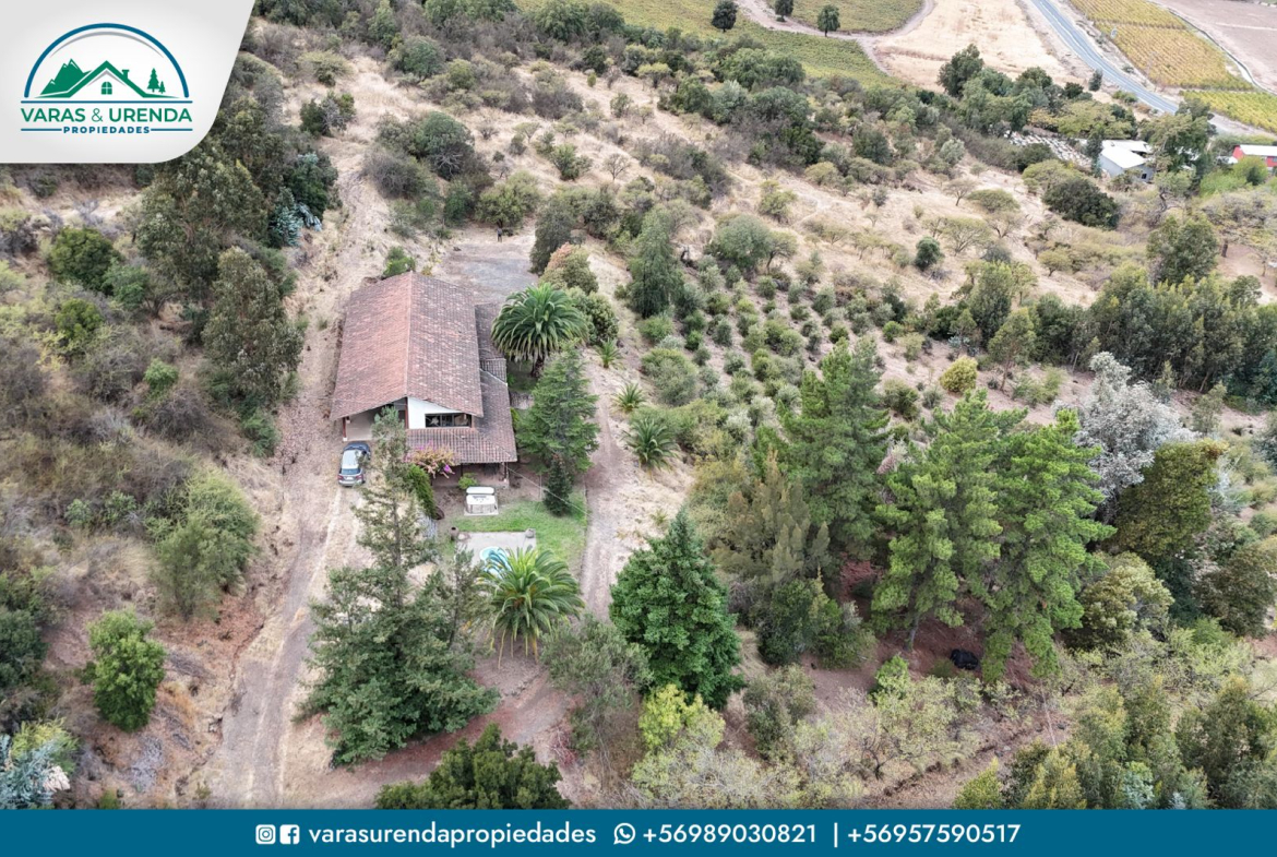 Se Vende propiedad de 38 hectáreas con casa principal de 280 m2 en Rauco, Sector Majadilla – Curicó