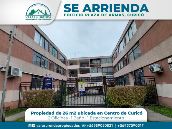 Se Arrienda excelente propiedad en pleno centro de Curicó