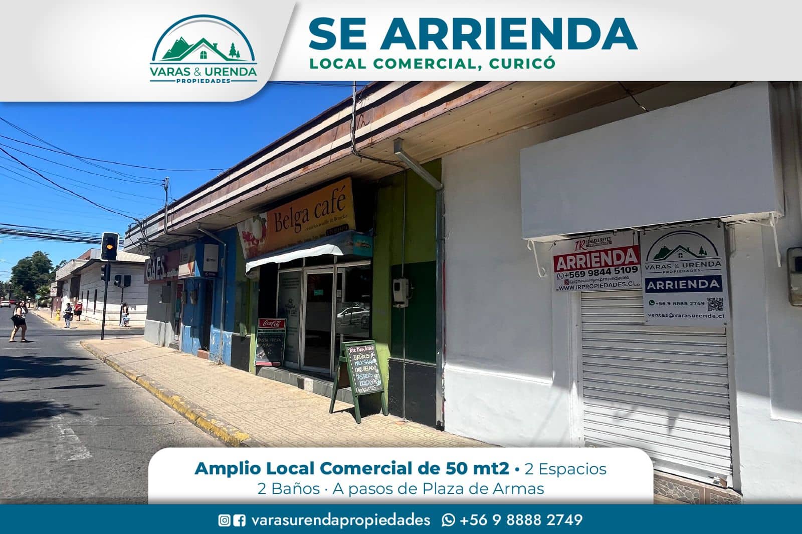 Se Arrienda local comercial en Membrillar esquina Argomedo, Curicó