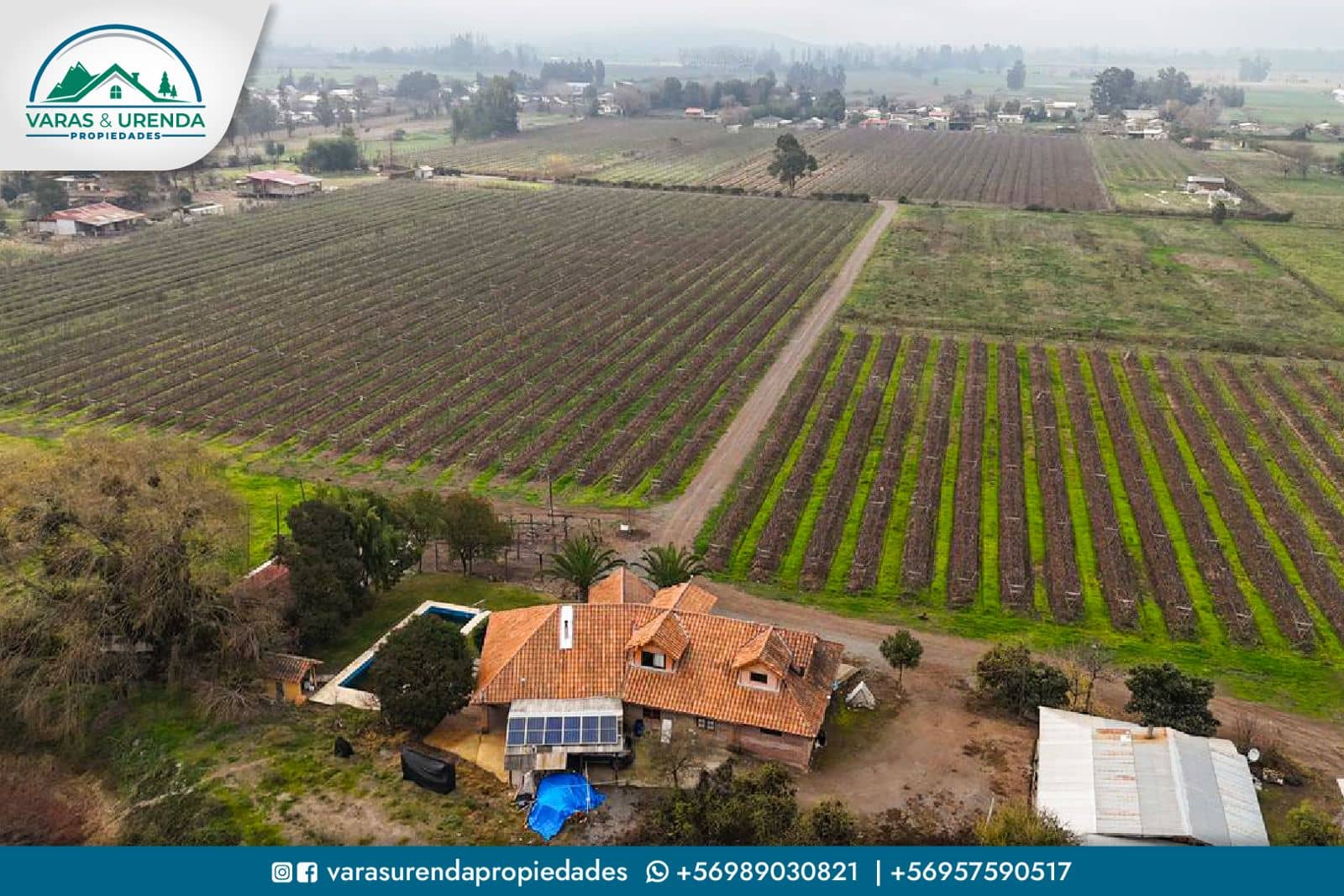 Se Vende parcela con casa principal de 210 m2 en Sector Comalle, comuna de Teno
