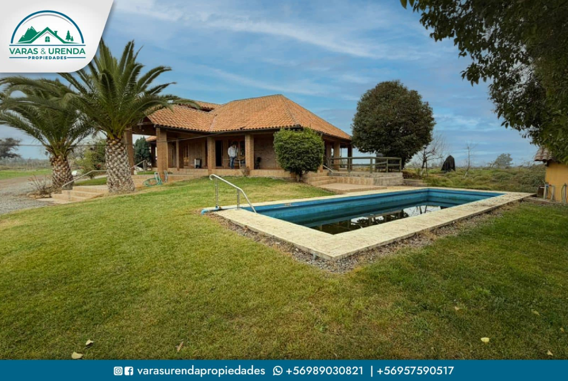 Se Vende parcela con casa principal de 210 m2 en Sector Comalle, comuna de Teno