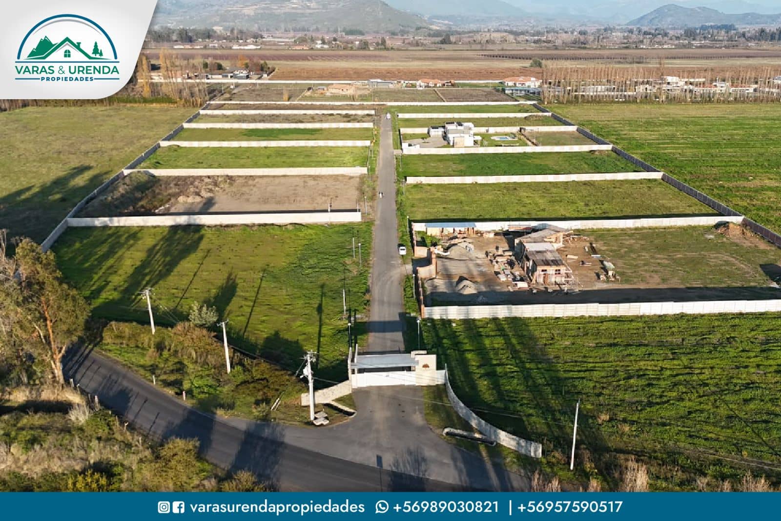 Se Vende excelente sitio plano de 5.000 m2 en Condominio El Madroño km 1,5, Zapallar-Curicó
