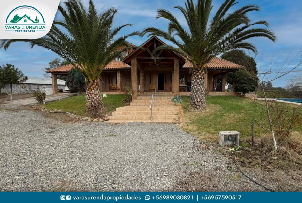 Se Vende parcela con casa principal de 210 m2 en Sector Comalle, comuna de Teno