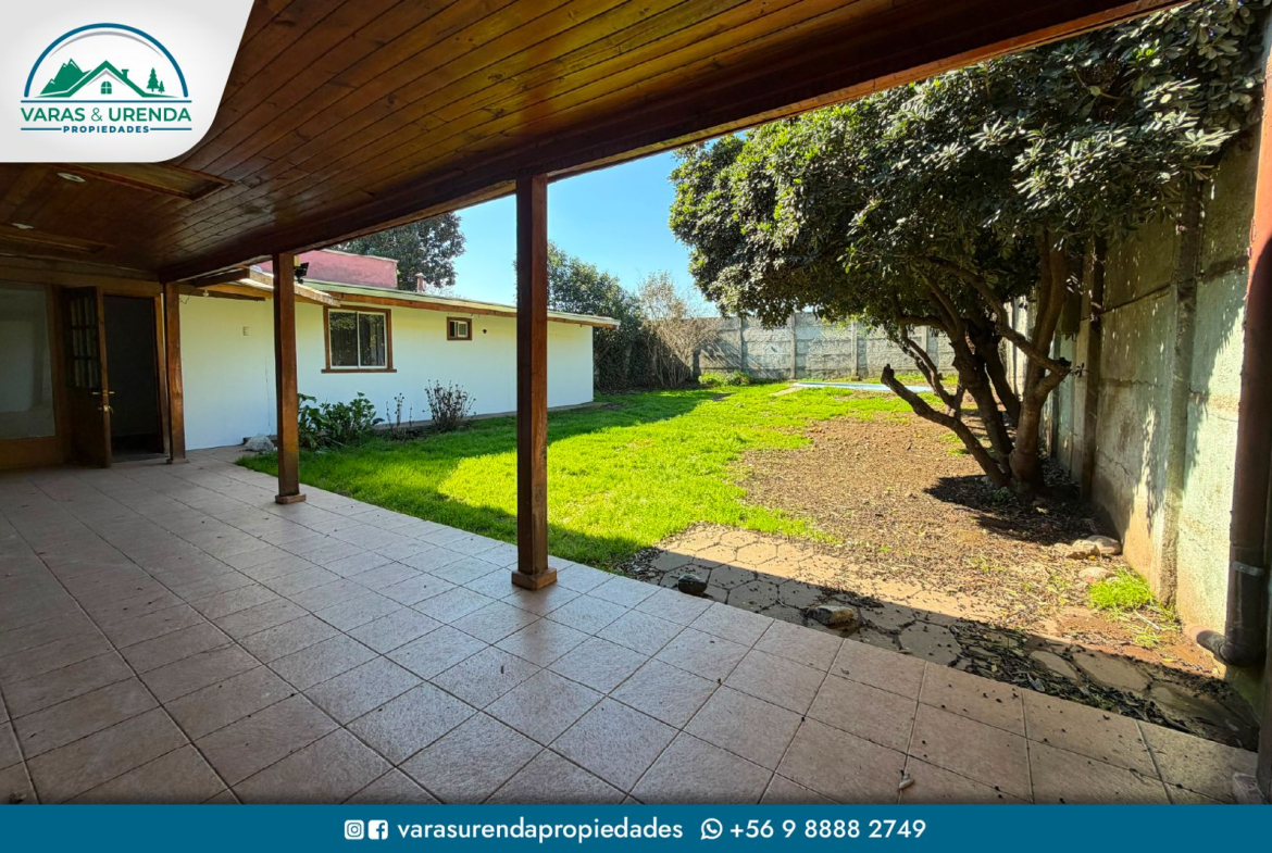 Se Vende casa de 140 m2 en Rucatremu, sector Avenida España, Curicó