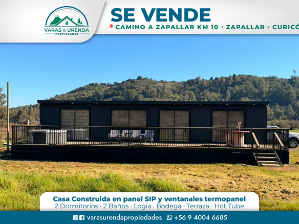 Se Vende excelente casa en camino a Zapallar km 10, Curicó